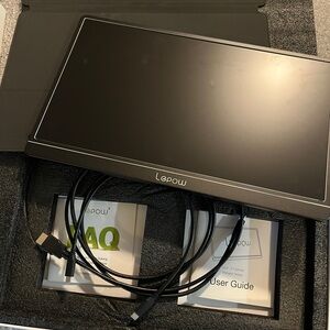 Lepow Portable Monitor with Wide Compatibility 15.6” 1080p full HD